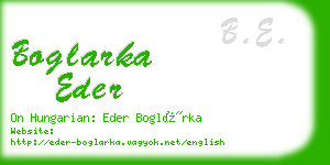 boglarka eder business card